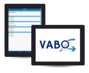 VABO app voorbeeld op iPad